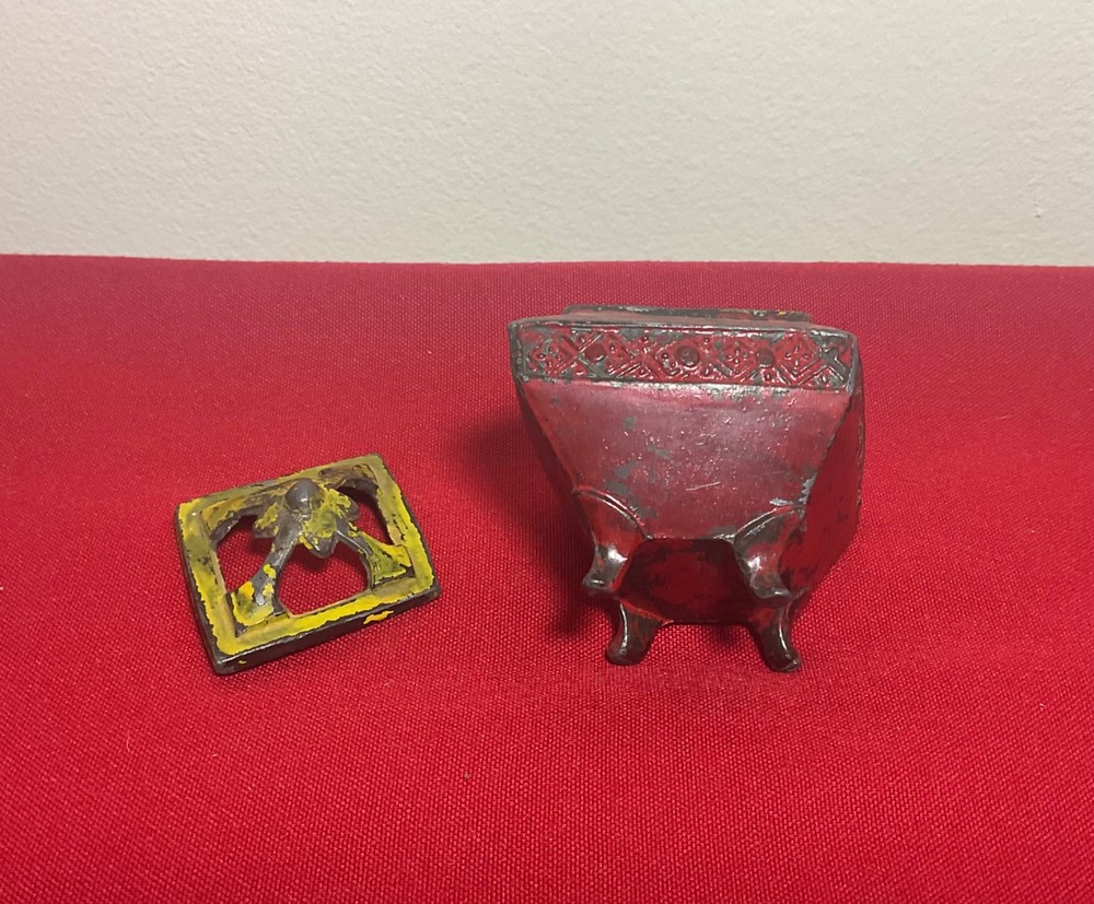 Antique Diamond Shaped Incense Burner 3-1/2"