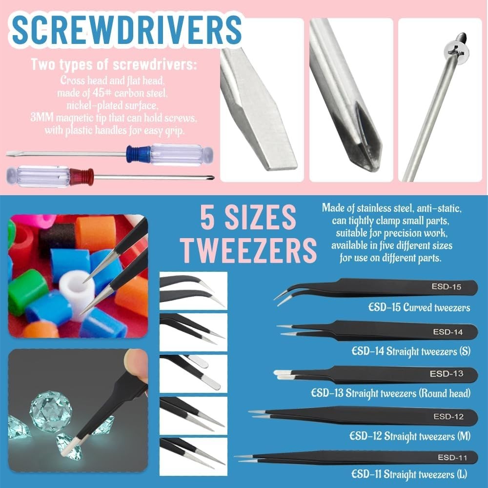 Comprehensive 85 PCS Model Tool Kit - Perfect for Crafting Cars and Planes=