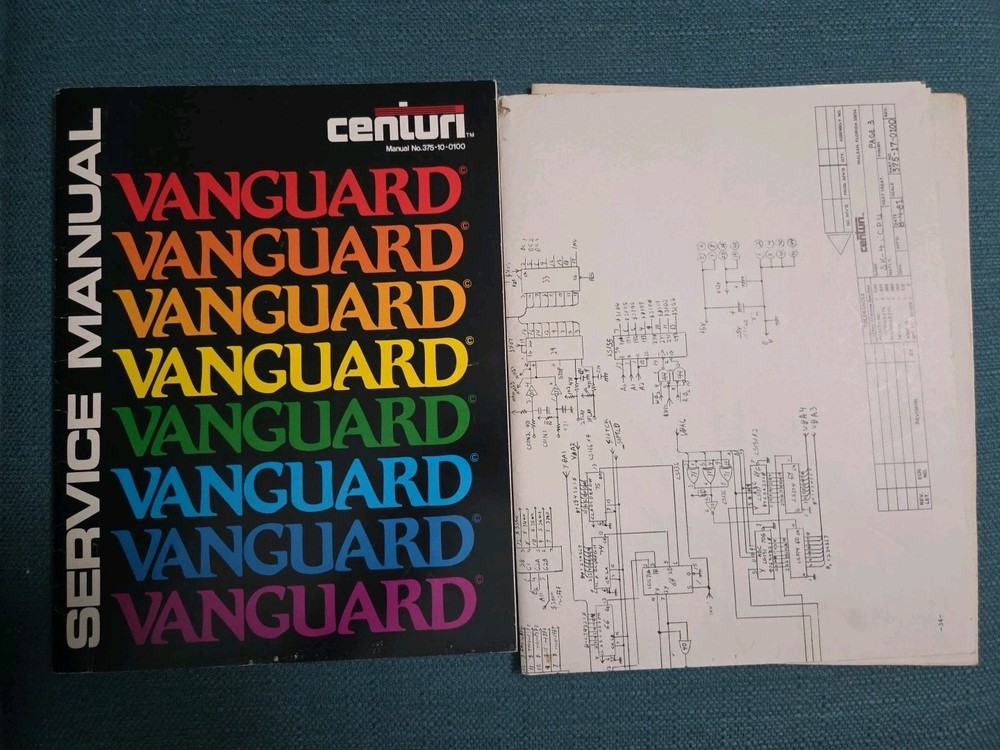 Centuri Vanguard Service Manual Arcade Game