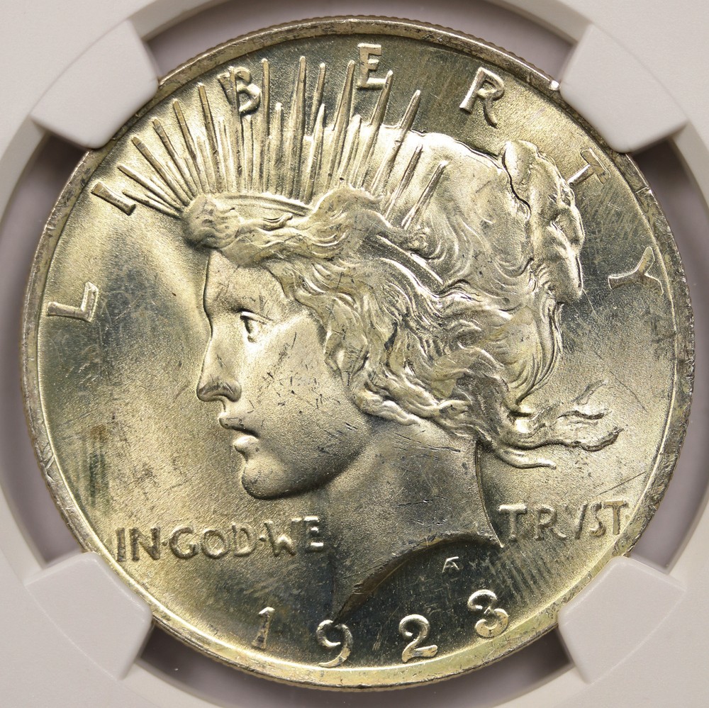 1923 Peace Dollar Silver $1 MS 66 NGC