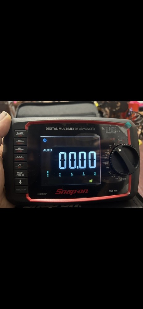 snap-on tools multimeter digital advanced EEDM596F color LCD display True RMS