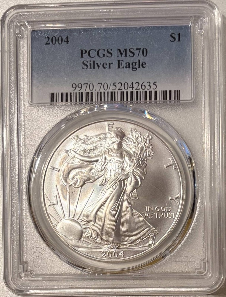2004 Silver Eagle PCGS MS70
