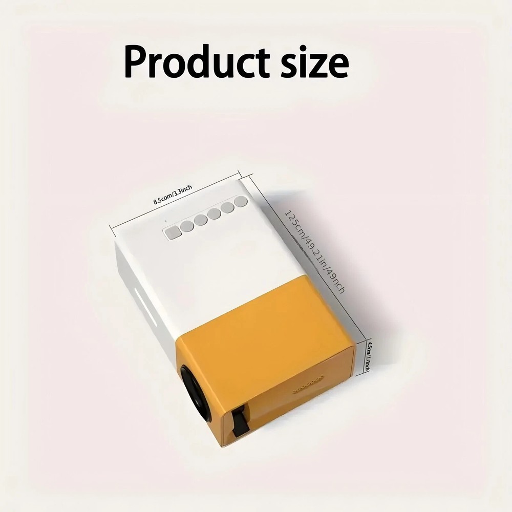 Mini Portable Projector – Compact LED Home Theater Projector