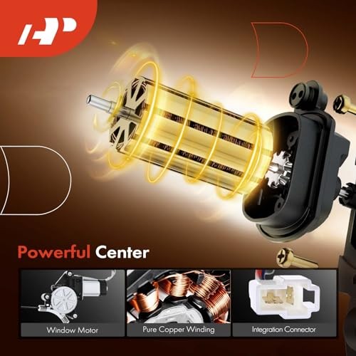 Electric Power Window Regulator with Motor Compatible Front Passenger (RH)