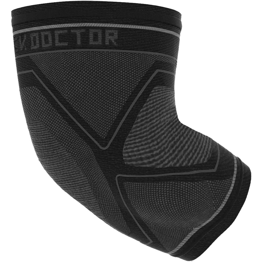 Shock Doctor Compression Knit Elbow Sleeve - Gray/Black