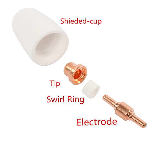 Plasma Cutter Cutting Consumable For CUT40 50 Consumables Tips Electro 60pcs CUP