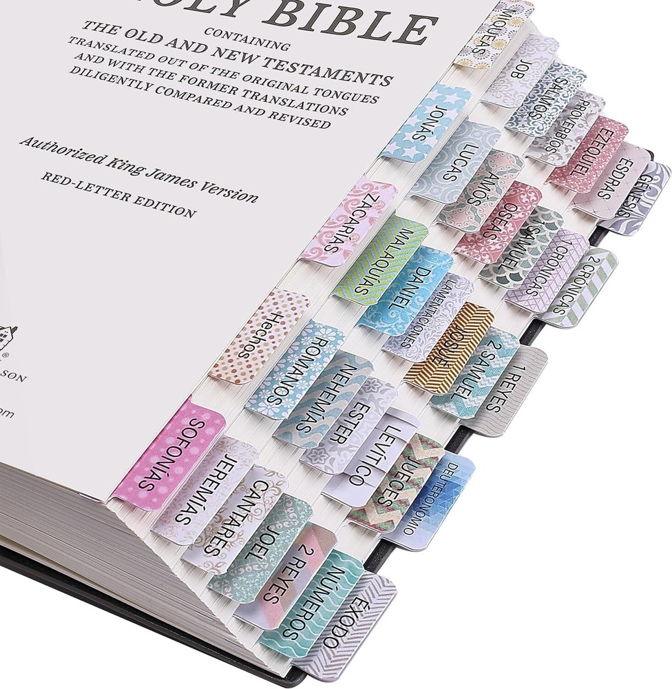 Mr. Pen- Spanish Bible Tabs, 75 Laminated Tabs for Pastel