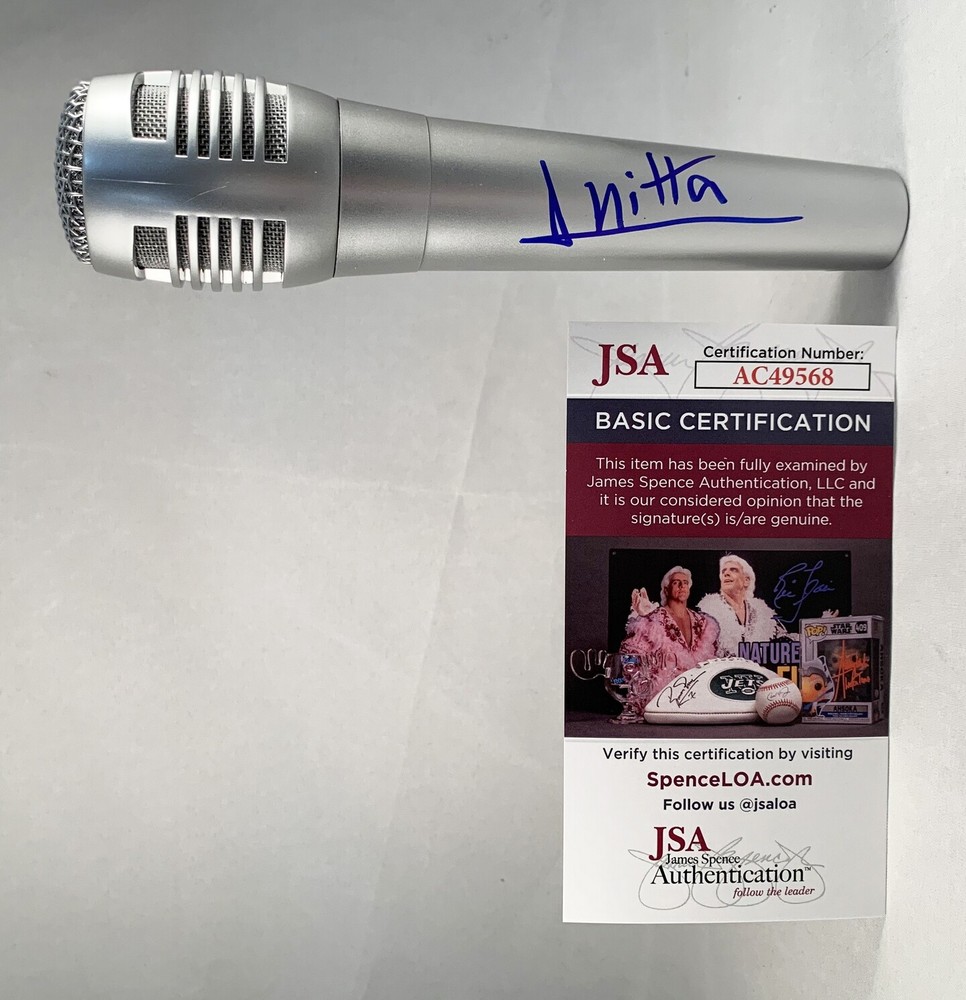Anitta Signed Microphone JSA COA