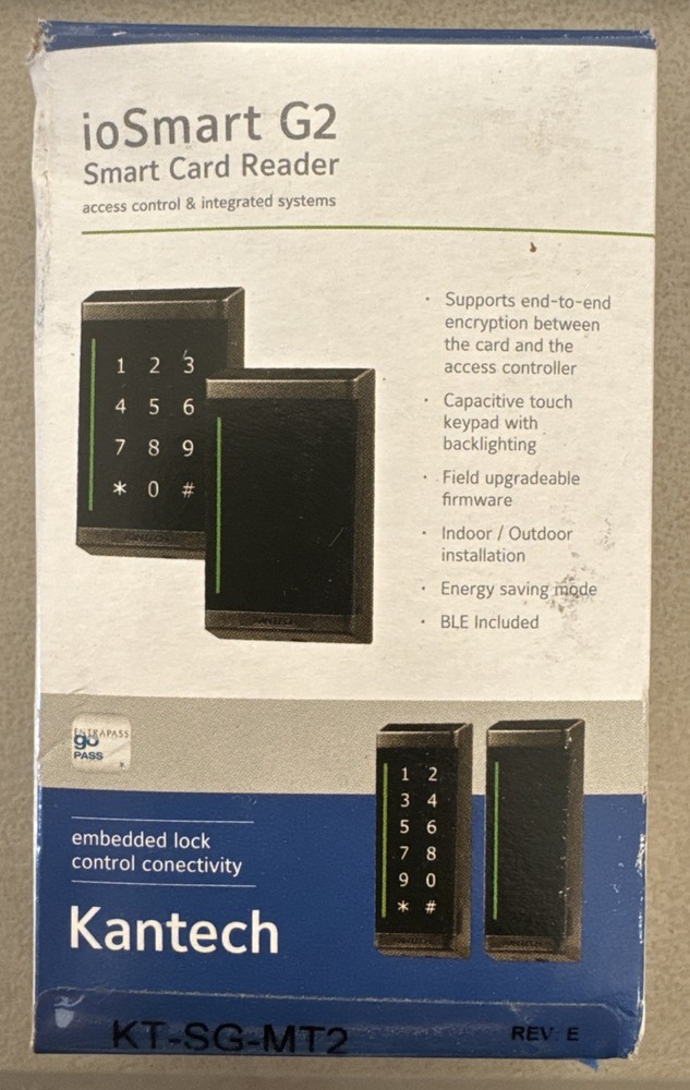 Kantech KT-SG-MT2 Gen 2 ioSmart Multi-Technology Smartcard Reader