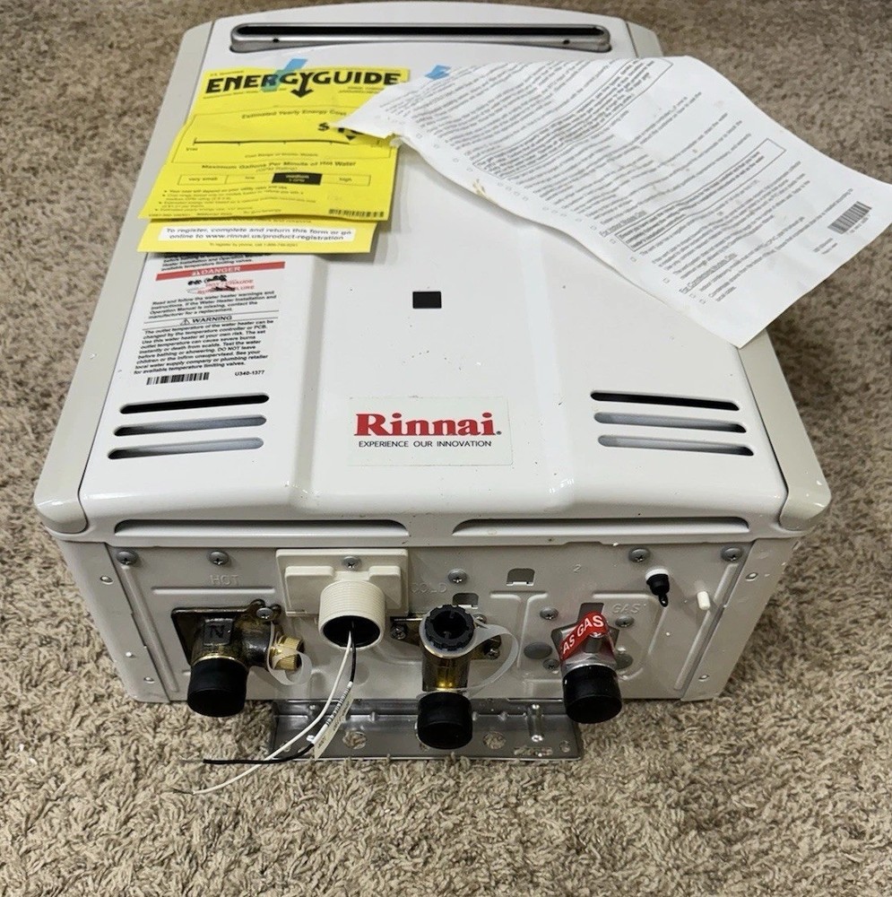Rinnai V53De Natural Gas Tankless Hot Water Heater, 5.3 GPM O