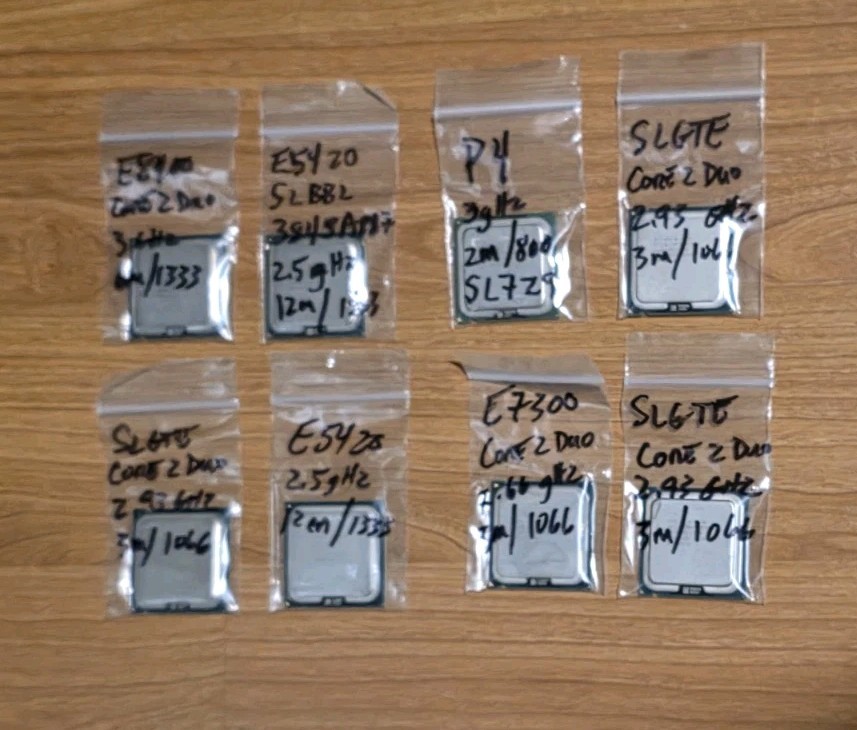 ( 8 ) Intel GA775 Socket CPU Processors Great Little Lot!