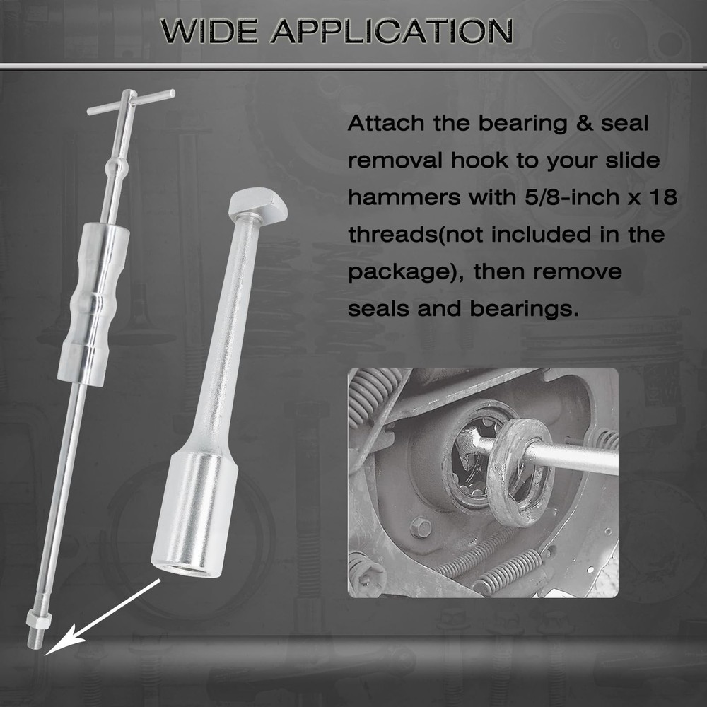 Slide Hammer Pulling Hook, Pulling Hook Slide Hammer Attachment, Bearing & Se...