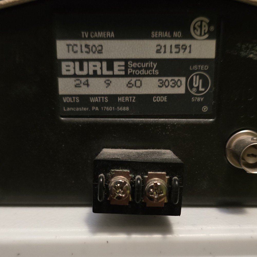 Burle TC1502 Box/Body CCTV Security Camera Wired Closed System Cameras