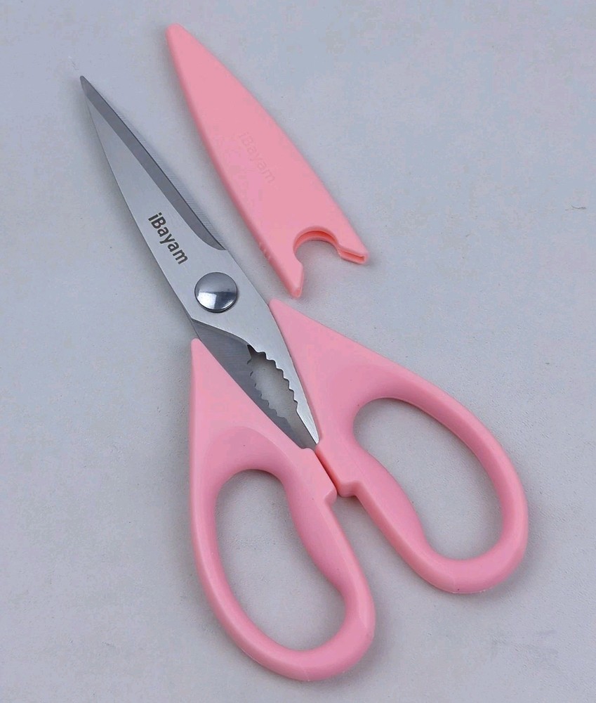 Premium Multi-Purpose Kitchen Shears / Scissors, Heavy Duty, Soft-Grip Handle