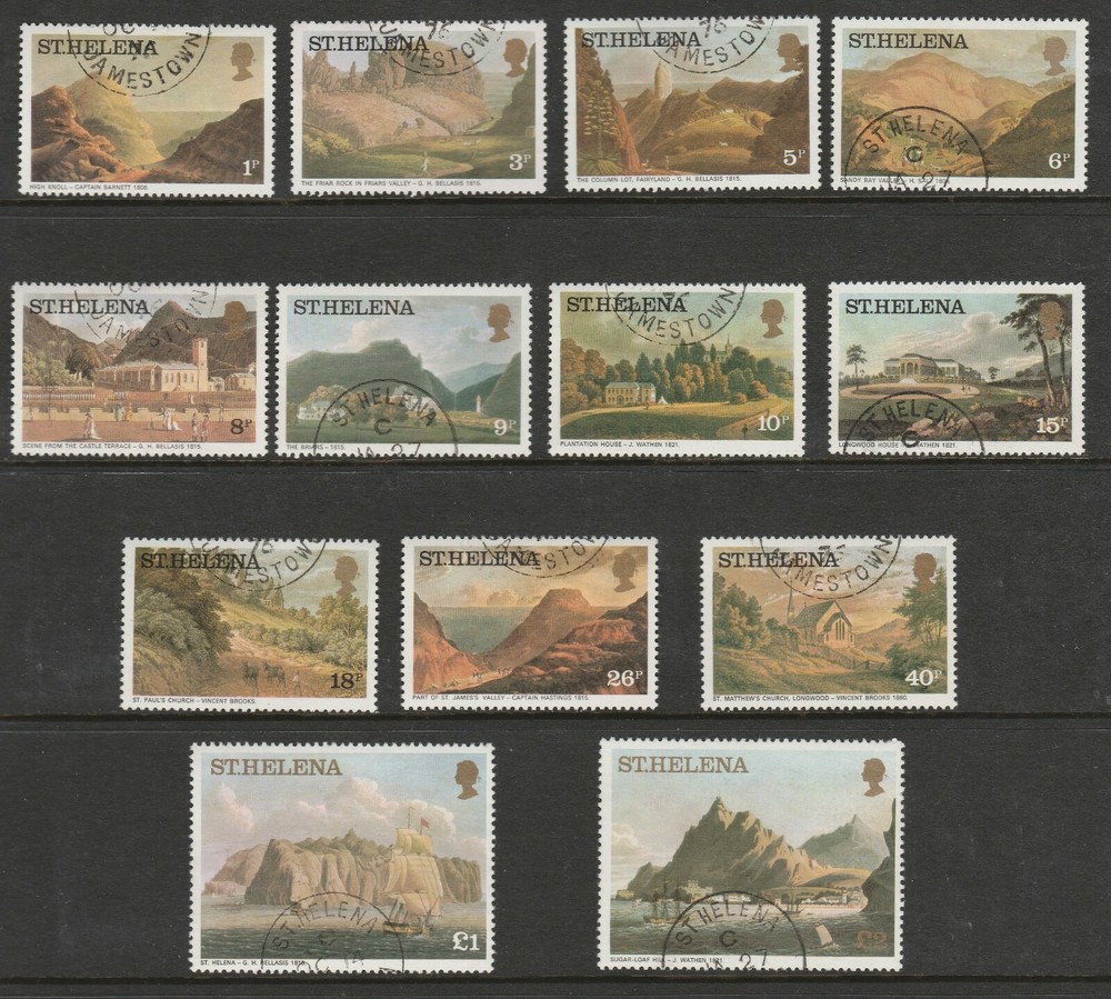 St Helena 1976 Complete set SG 319A-331A Fine used.