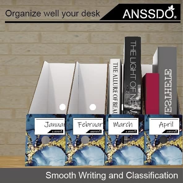 Large Volume Magazine File Holders - 6 Pack for Desk Organization