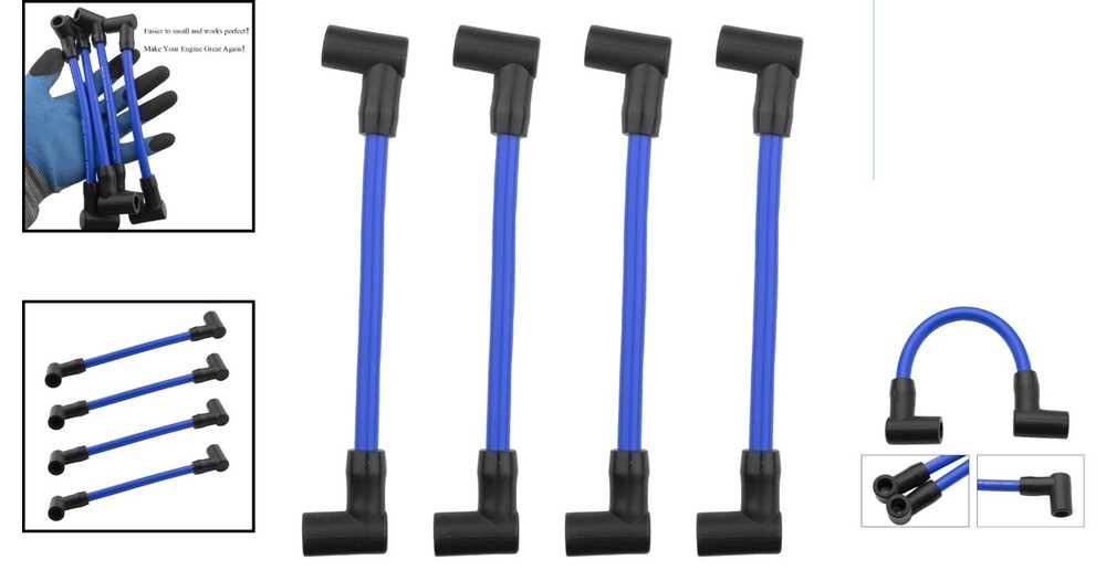 Marine Spark Plug Wire Set - 4 Wires for Reliable Evinrude Performance
