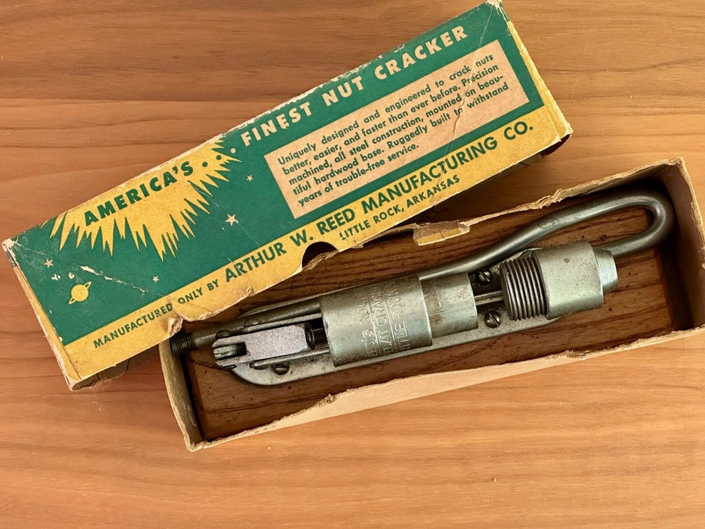 Reed's Rocket Nut Cracker With Original Box 1960, Functioning, MCM Kitchen Tool