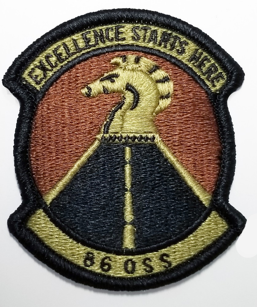 Air Force 86th Operations Support Squadron (0SS) Subdued Hook Back Patch