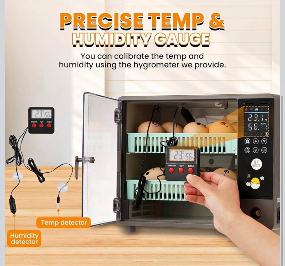 Incubators for Hatching Eggs, 24 Egg Incubator, Automatic Turning