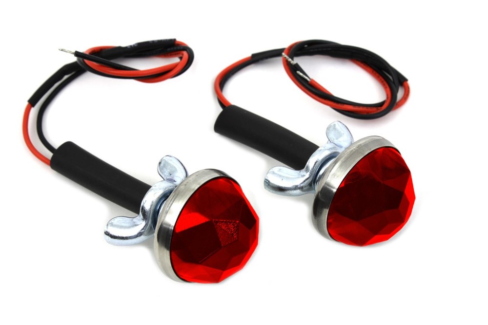 Red LED Reflector Set for Harley-Davidson