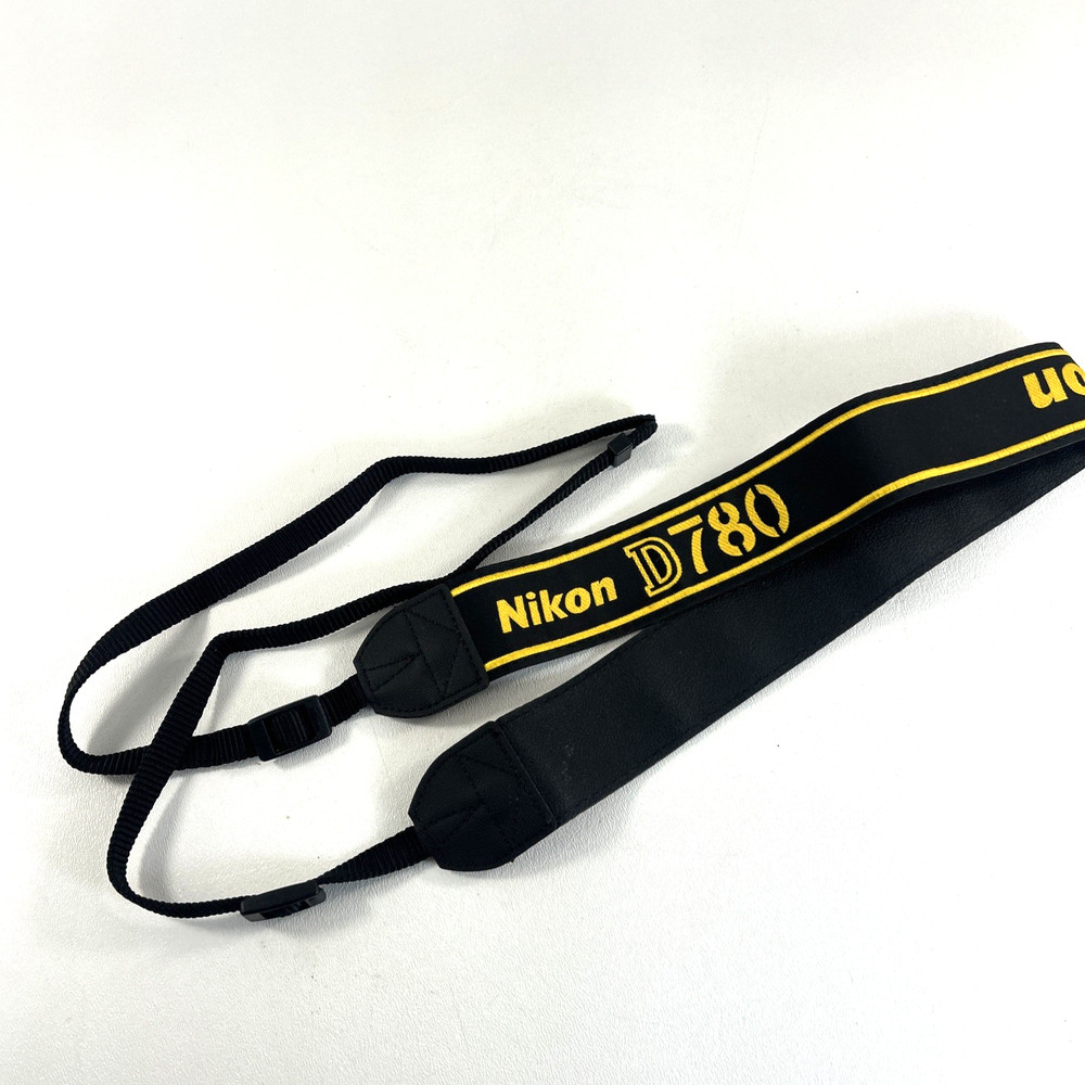 Nikon D780 Genuine DSLR Camera Neck Strap Black & Yellow PLEASE READ