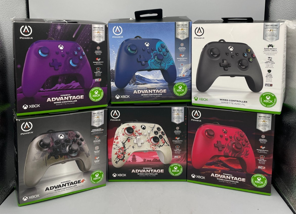 PowerA Wired Controller for Xbox X/S/One - Black, White, Red, Purple, Grey, Ex