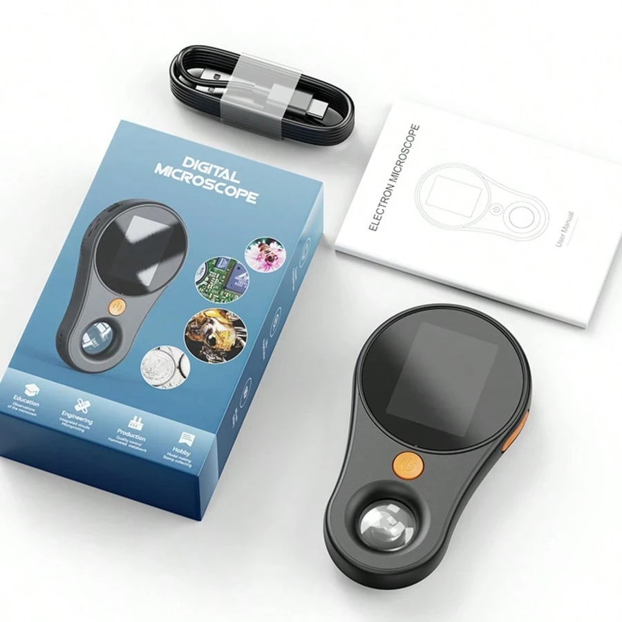 2MP Handheld Digital Microscope 500X 8 LED