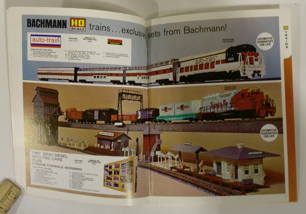 Vintage Bachmann Model Trains 1975 Mini Catalog