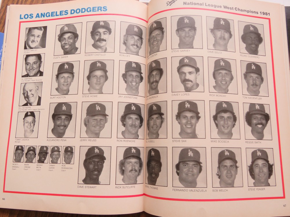 1981 &1982 World Series Programs Yanlees/Dodgers & Cards/Brewers
