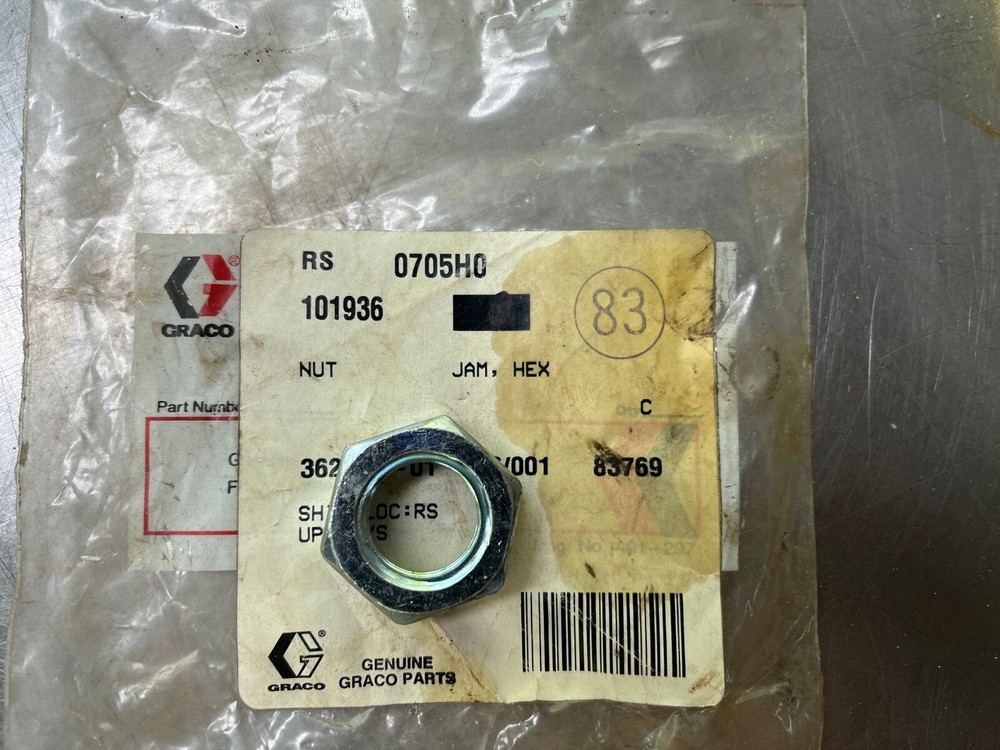 101936 OEM Graco HEX JAM NUT for Graco Pumps & Sprayers