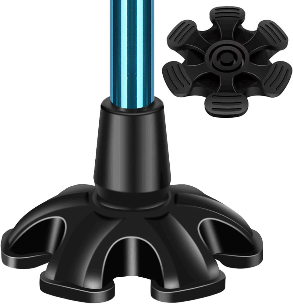 Cane Tip - Self Standing Heavy Duty Rubber Replacement for Walking Cane - Stable