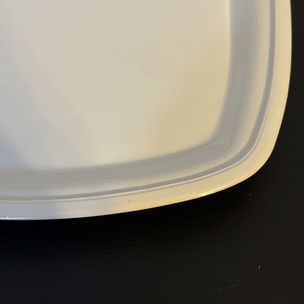 Litton Micro Browner White Ceramic Footed Rectangle for Kitchen Microwave