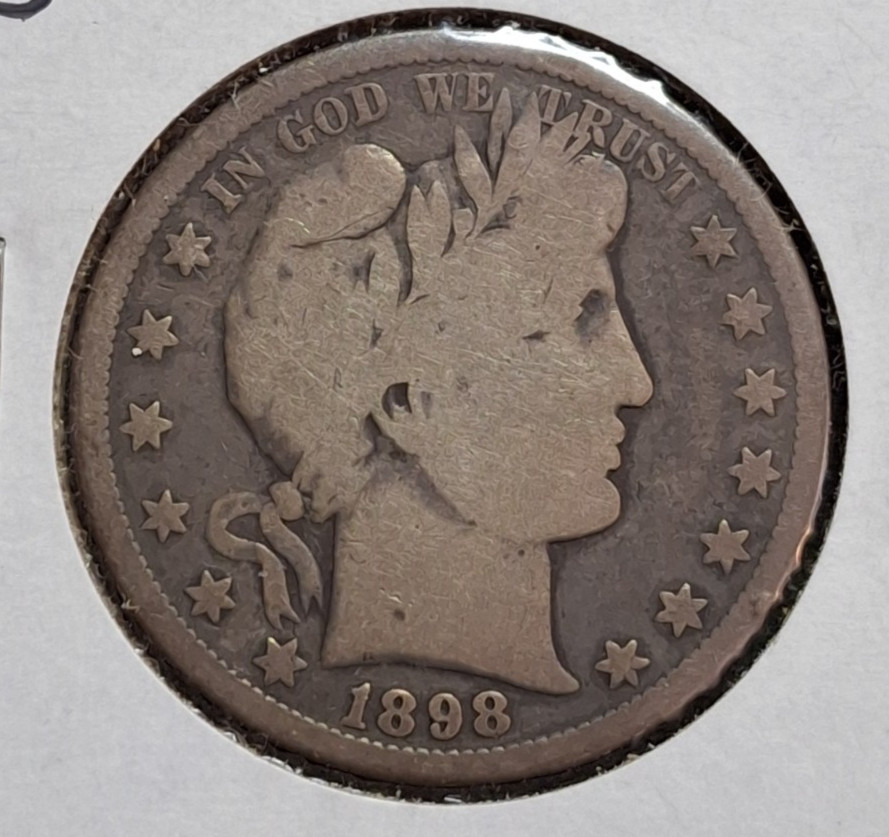 1898 S Barber Half Dollar