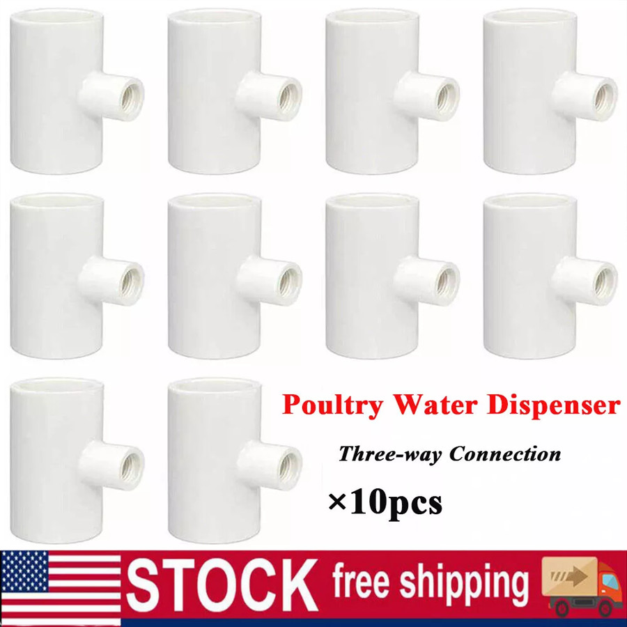 Poultry Water Dispenser Accessories Chicken Drinking Three-way Connection Tool