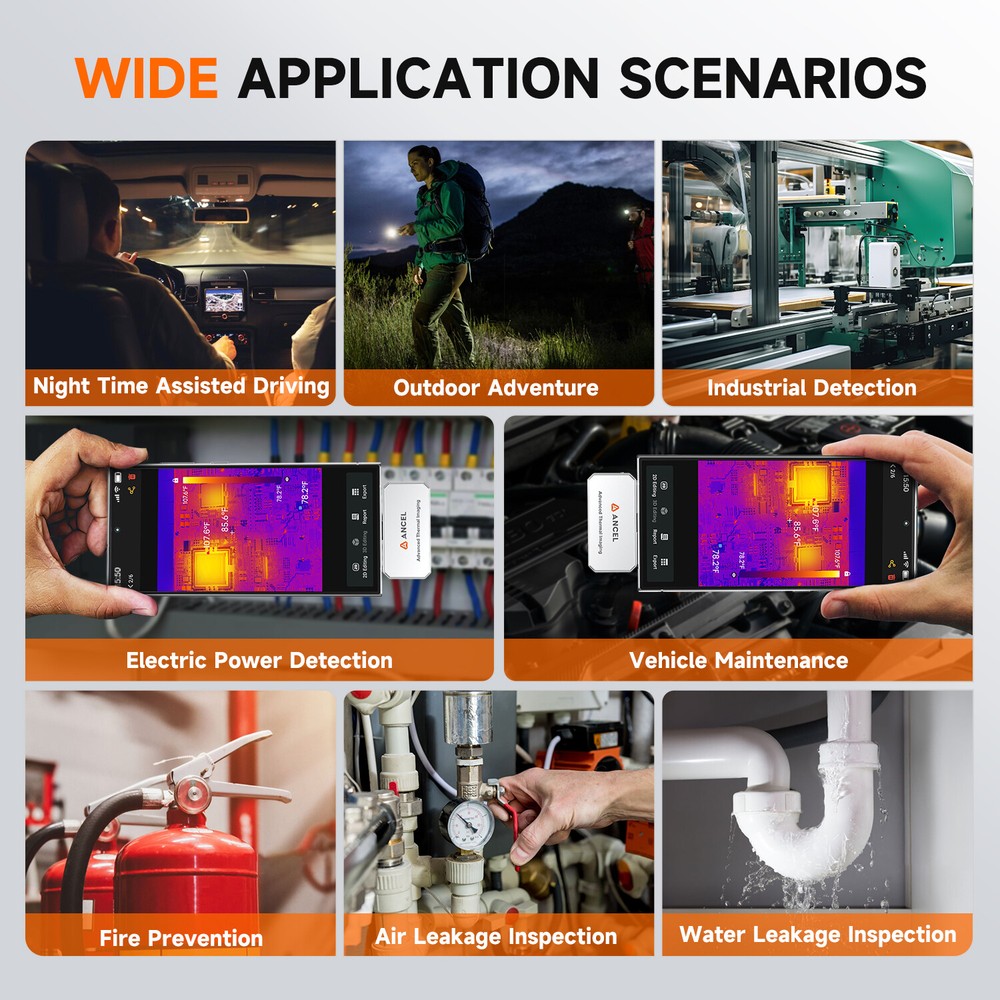 Thermal Imaging Camera for Android Type-C Temperature Accuracy 25Hz Reframe Rate