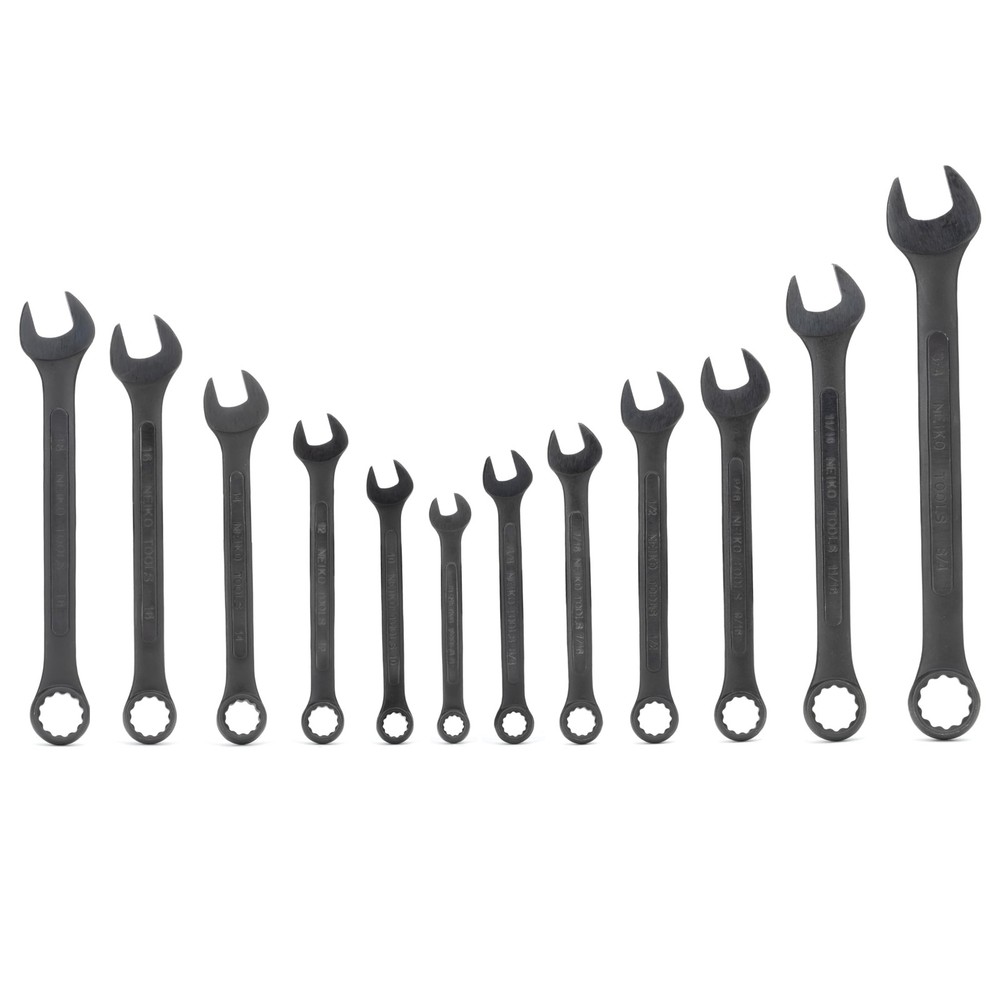 03582A Combination Wrench Set, 12 Pc Raised Panel Combo Wrenches Set, Metric ...