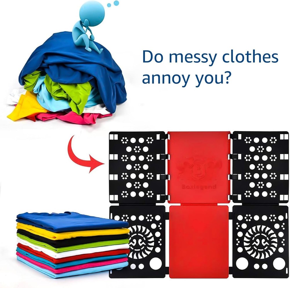 Version 3 Shirt Folding Board t Shirts Clothes Folder Durable Plastic Folding...
