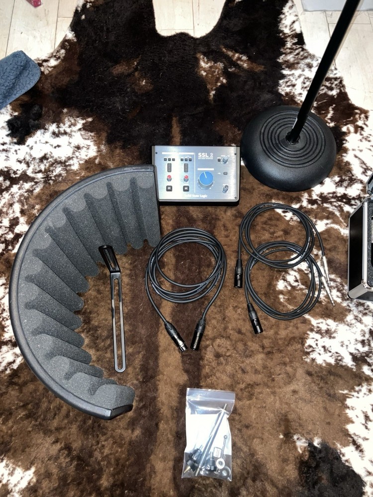 Complete Home Studio Setup with Microphone, Speakers, Mixer & Cables.