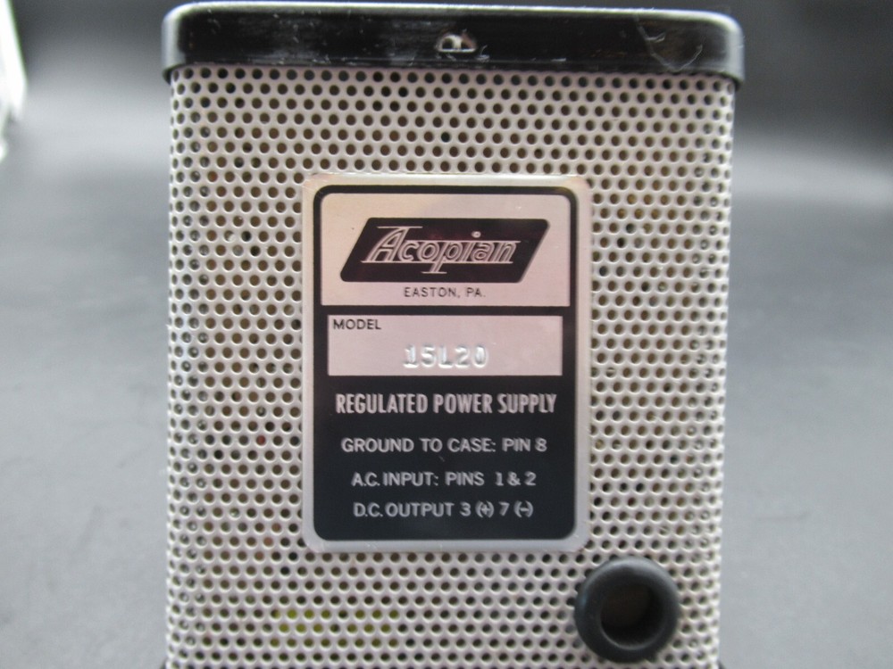 Acopian 15L20 Regulated Power Supply 8Pin *GREAT CONDITION*