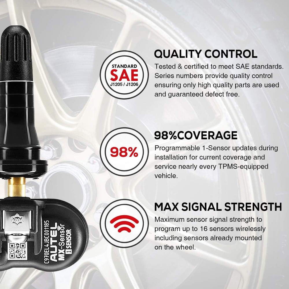 Autel MX-Sensor 2 in 1 Programmable TPMS Sensor for Universal Tire Pressure Tool