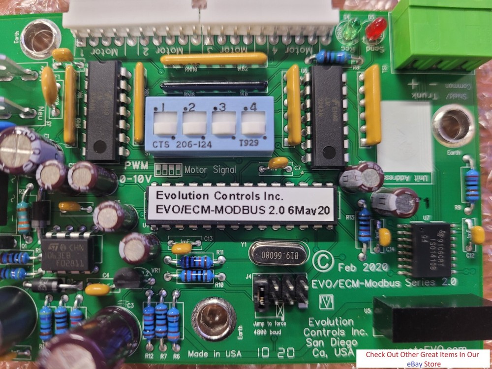 Evolution Controls EVO/ECM-MODBUS 2.0 Motor Control Board, 0-10V and PWM Outputs
