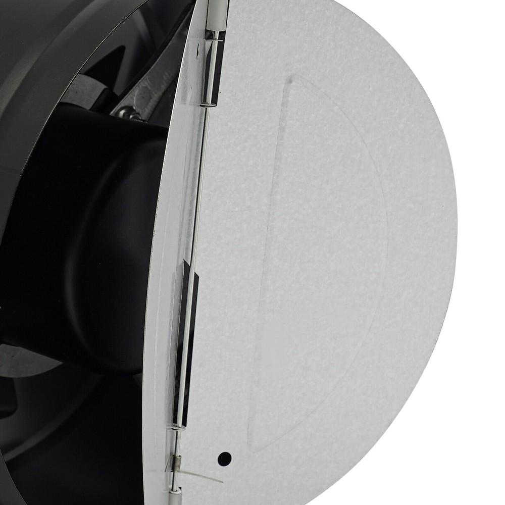 8" Wall-Mounted Exhaust Fan with Backdraft Damper for Kitchen Ventilation