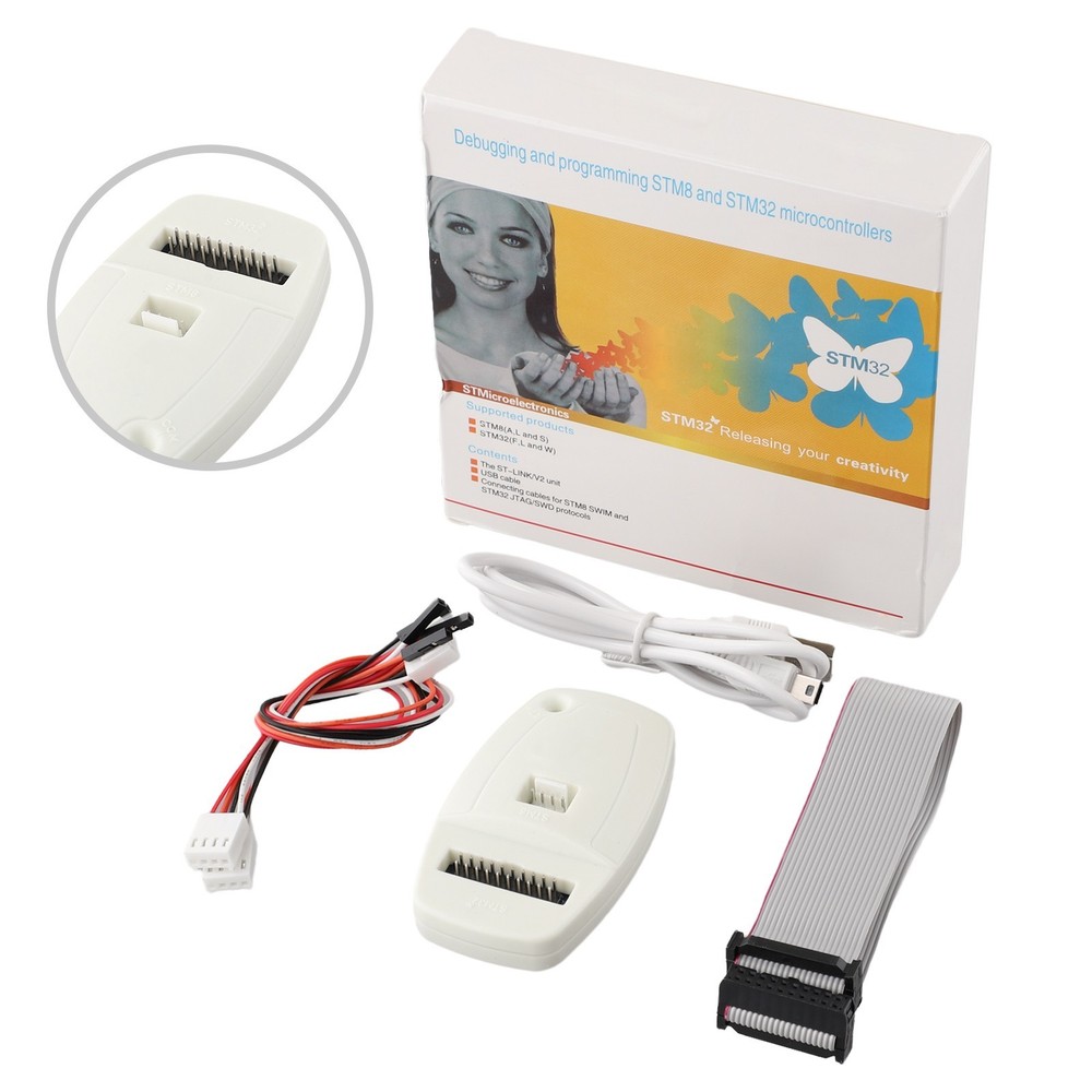 Emulator ST-Link/V2 Host Kits Series USB Cable 20pin Cable Compiler