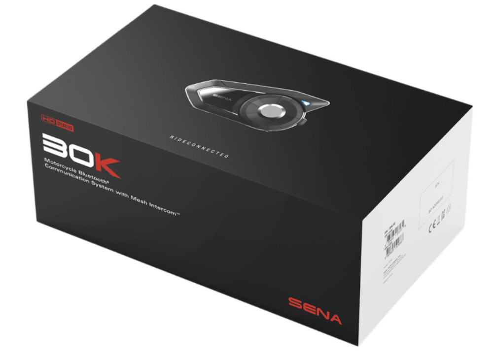 Sena 30K Motorcycle Bluetooth Communication System w/ Mesh Intercom Single Pack