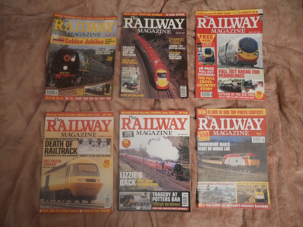 Railway Magazine: six issues from May 2001 - June 2003