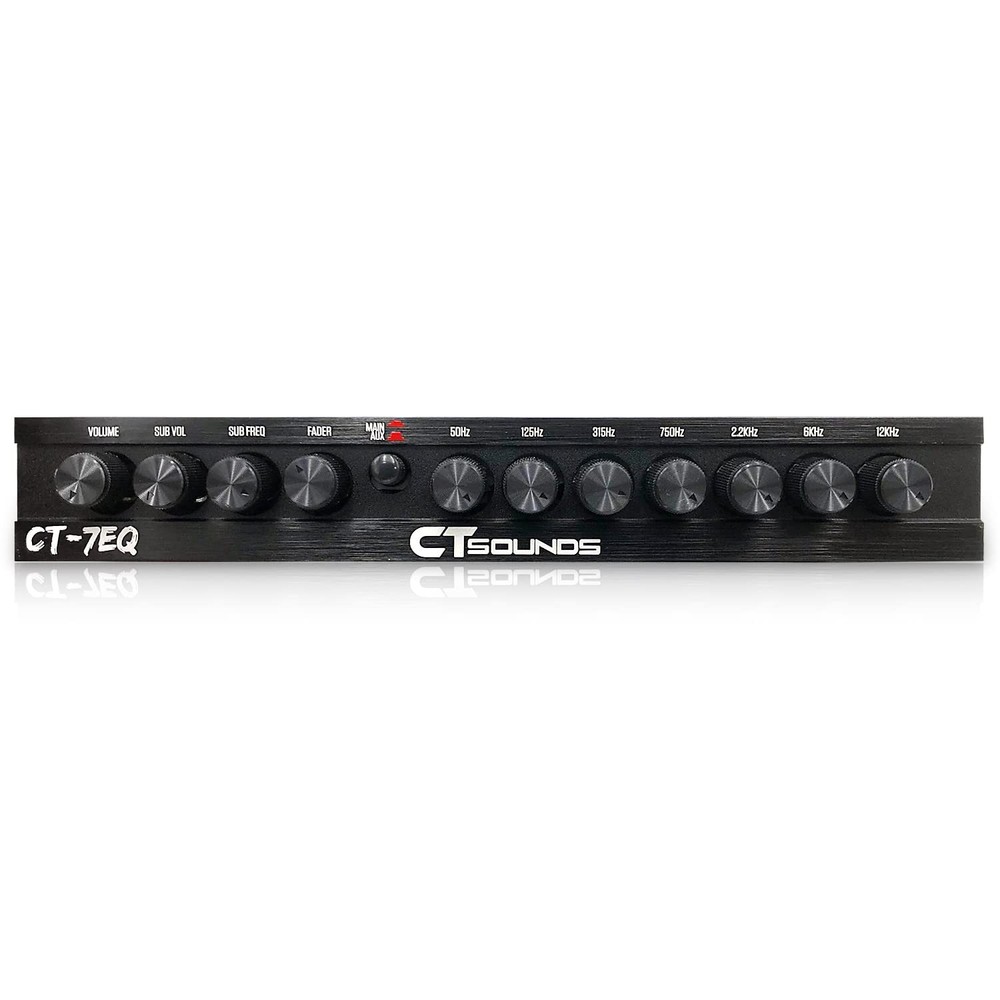 CT-7EQ 7 Band 1/2 Din Parametric Car Audio Equalizer