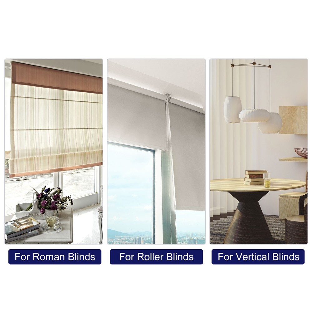 8Pack Blinds Chain Handle 80mm Roller Shade Cord Weights White