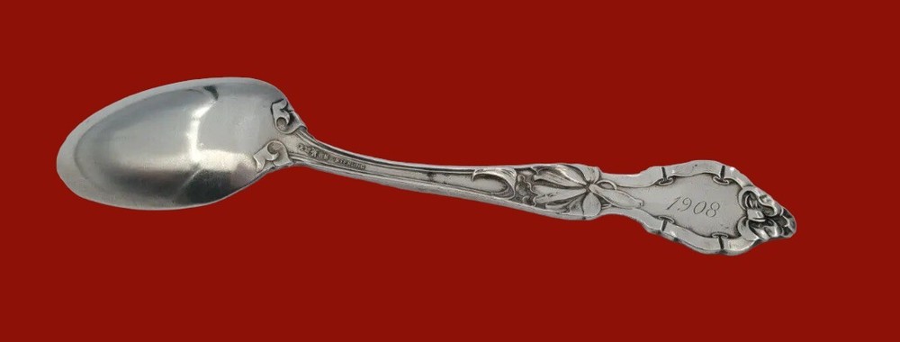 Lily by Wallace Sterling Teaspoon Dated 1908 and Mabel 13204
