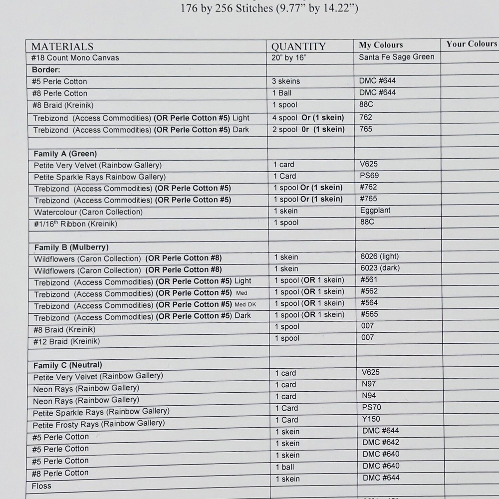 advanced Counted Canvas needlepoint My Way Carolyn Mitchell 6 projects in 1